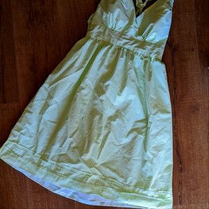 Lime Green Stripped Dress